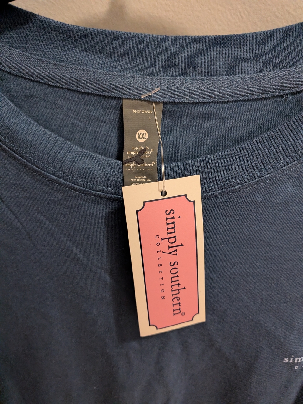 Simply Southern Blue 'Love & A Dog' Long Sleeve Tee - Picture 2 of 6